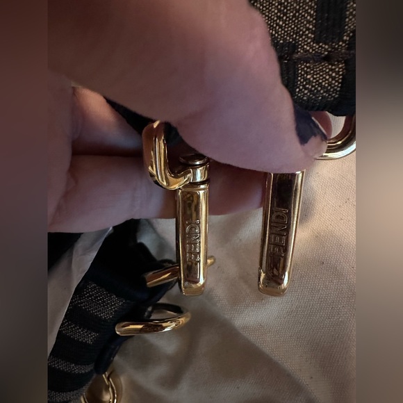 Fendi Baguette purse Brown FF jacquard fabric bag authentic - Picture 14 of 16